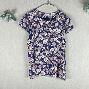 Sanctuary > Blue Floral Blouse Medium